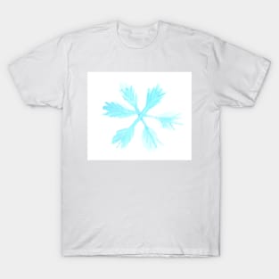 Watercolor snowflake, holiday art decoration, sketch. Illustration hand drawn modern T-Shirt